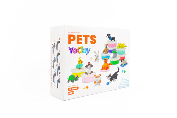 Yoclay Box 18 Cores - Coleção Pets