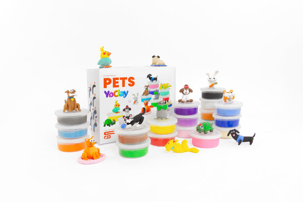 Yoclay Box 18 Cores - Coleção Pets