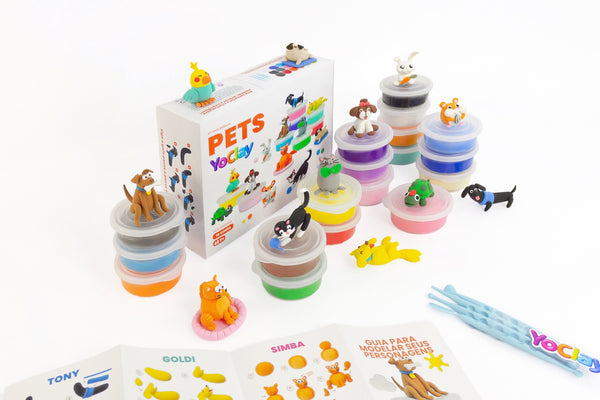 Yoclay Box 18 Cores - Coleção Pets