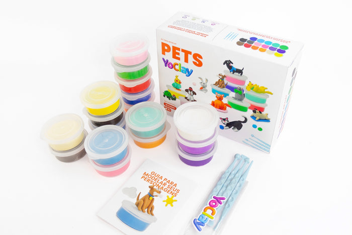 Yoclay Box 18 Cores - Coleção Pets
