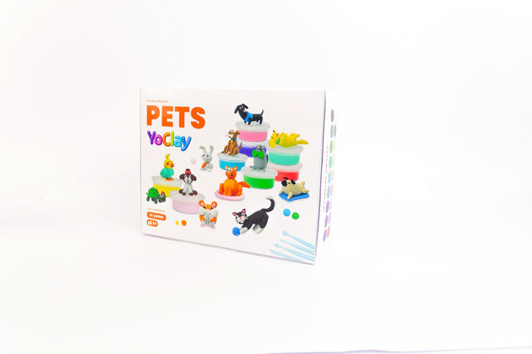 Yoclay Box 18 Cores - Coleção Pets