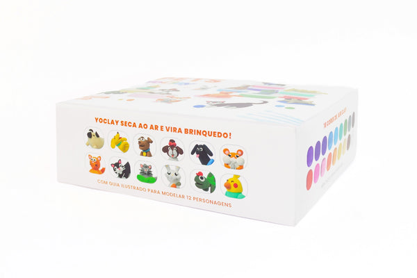 Yoclay Box 18 Cores - Coleção Pets