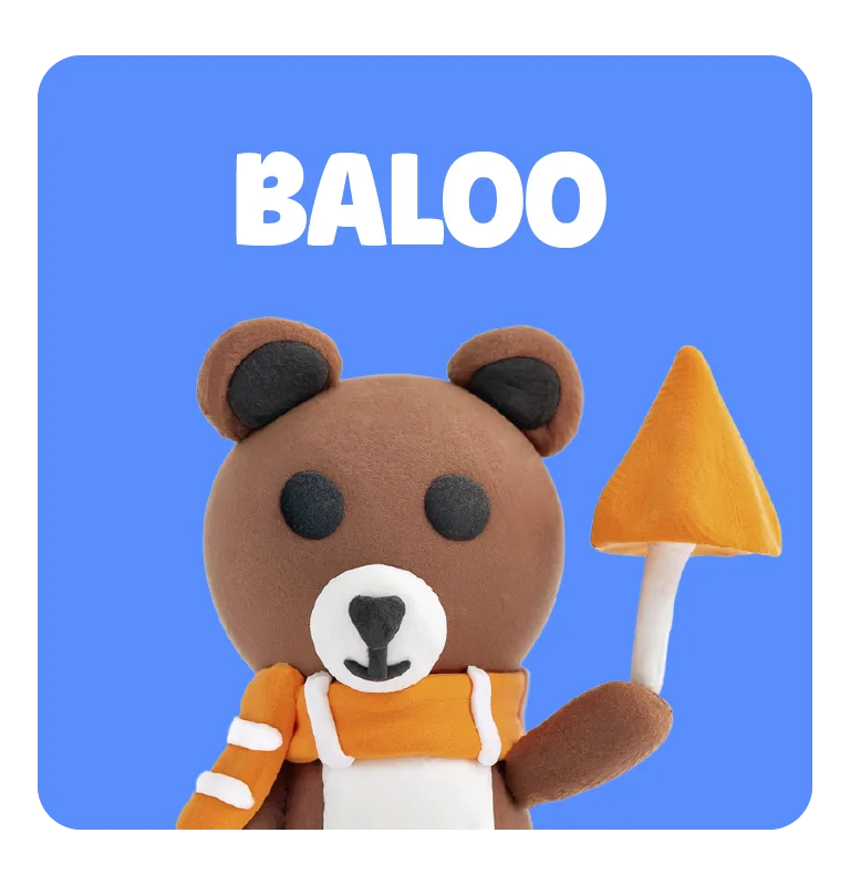 Baloo, personagem Pocket YoClay